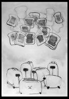 Drawings - Gifted Toaster - Ink